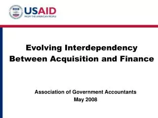 Evolving Interdependency Between Acquisition and Finance