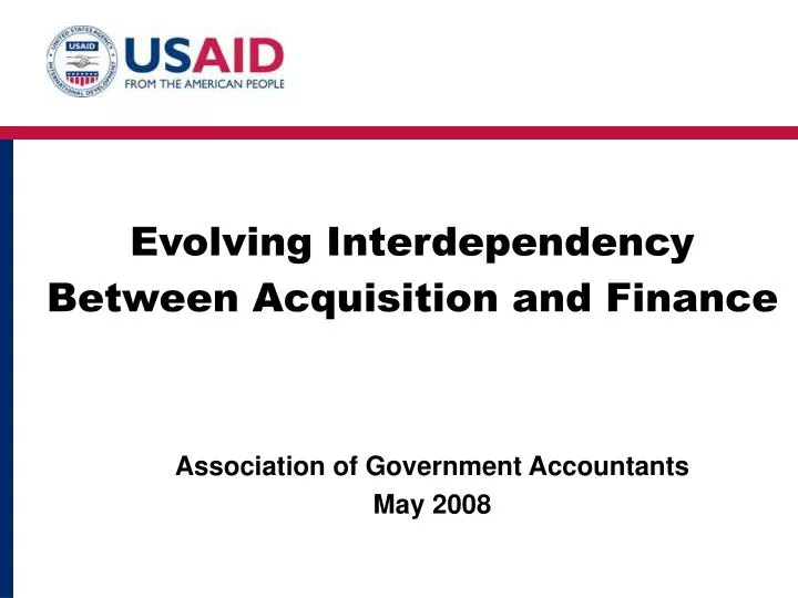 evolving interdependency between acquisition and finance