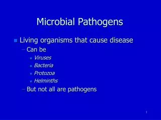 Microbial Pathogens