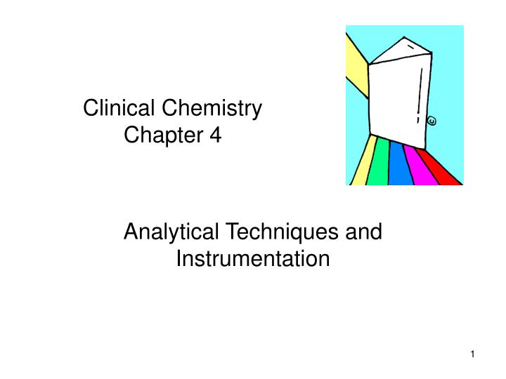 clinical chemistry chapter 4