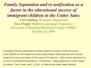 Why study the impact family separation during migration on educational success?