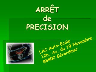 arr t de precision