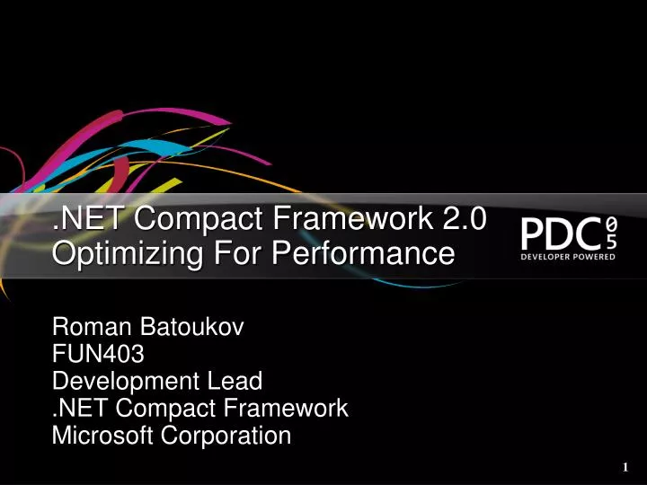 net compact framework 2 0 optimizing for performance