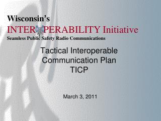 Tactical Interoperable Communication Plan TICP