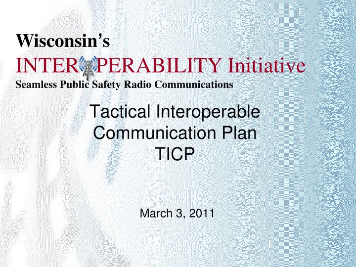 tactical interoperable communication plan ticp