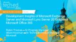 Development Insights of Microsoft Exchange Server and Microsoft Lync Server 2010 against Microsoft Office 365 - slide 1