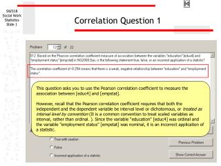Correlation Question 1