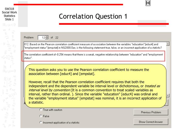 correlation question 1