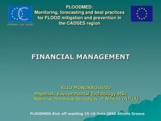 FLOODMED: Monitoring, forecasting and best practices for FLOOD mitigation and prevention in the CADSES region