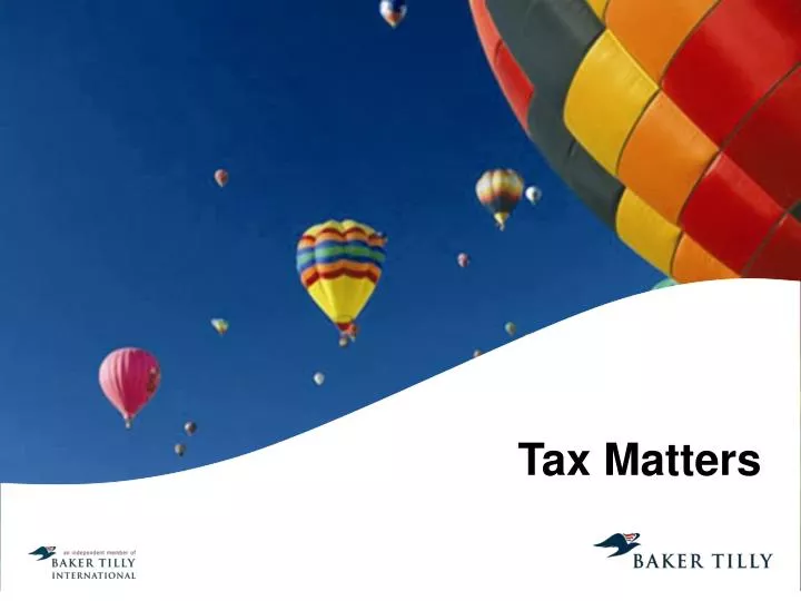 tax matters