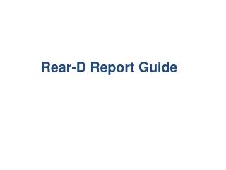 Rear-D Report Guide