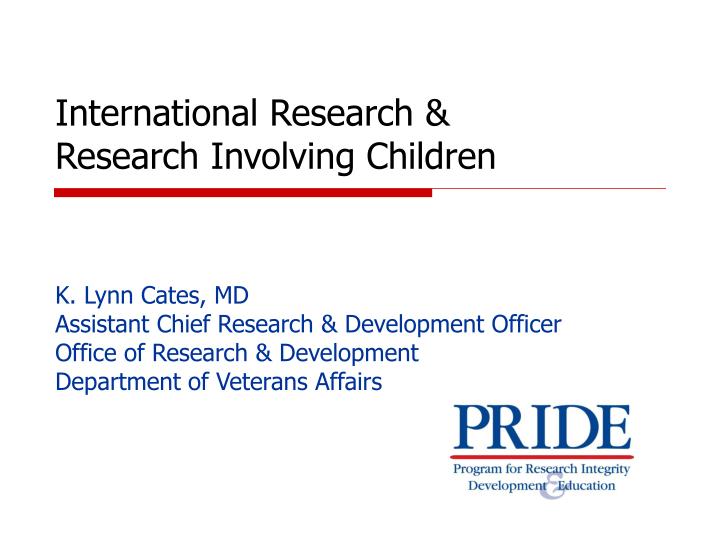 international research research involving children