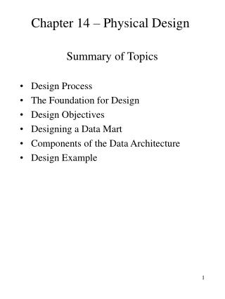 chapter 14 physical design