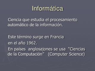 inform tica