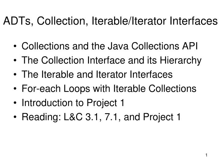 adts collection iterable iterator interfaces