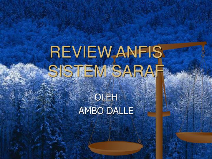 review anfis sistem saraf