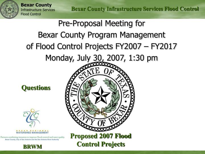bexar county infrastructure services flood control