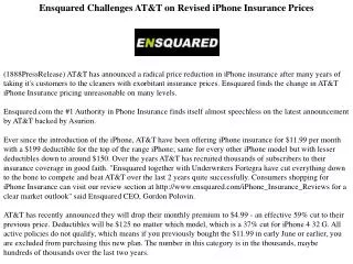 ensquared challenges at&t on revised iphone insurance prices