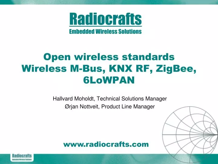 open wireless standards wireless m bus knx rf zigbee 6lowpan