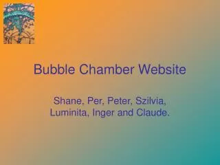 Bubble Chamber Website