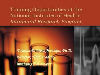 Training Opportunities at the National Institutes of Health Intramural Research Program