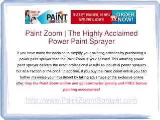 paint zoom review - explore the many paint zoom benefits