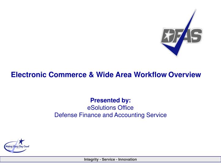 electronic commerce wide area workflow overview