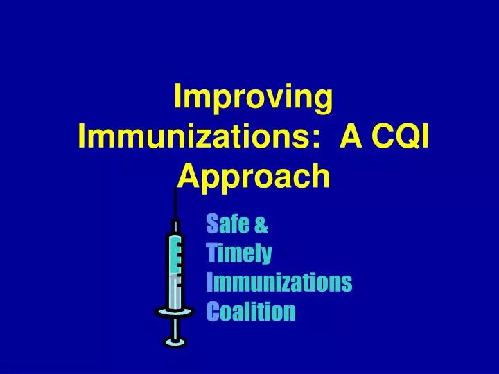 improving immunizations a cqi approach