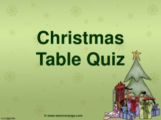 Christmas Table Quiz