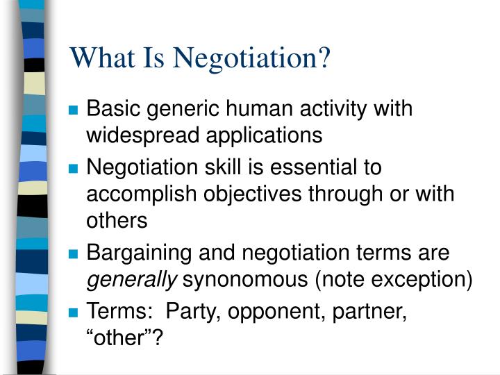 what is negotiation