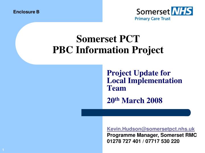 somerset pct pbc information project