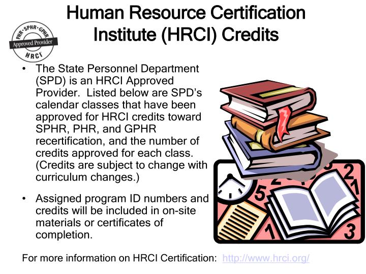 human resource certification institute hrci credits