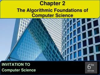 Chapter 2 The Algorithmic Foundations of Computer Science