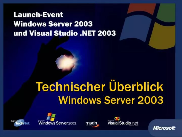 technischer berblick windows server 2003
