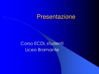 presentazione
