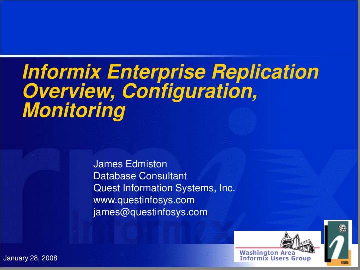 informix enterprise replication overview configuration monitoring