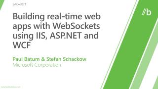 Building real-time web apps with WebSockets using IIS, ASP.NET and WCF