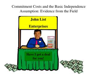 Commitment Costs and the Basic Independence Assumption: Evidence from the Field