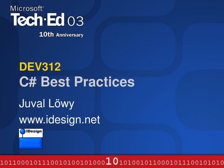 dev312 c best practices