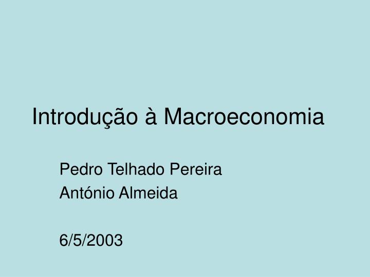 introdu o macroeconomia