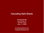 Cascading Style Sheets - slide 1