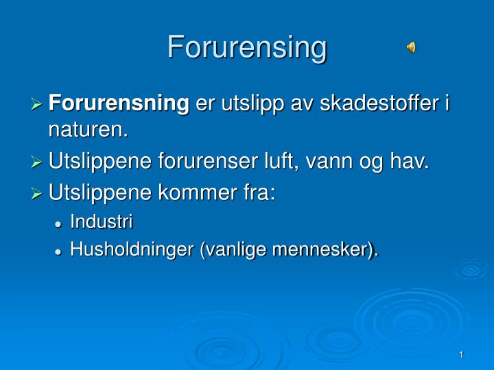 forurensing