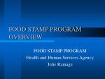 FOOD STAMP PROGRAM OVERVIEW - slide 1