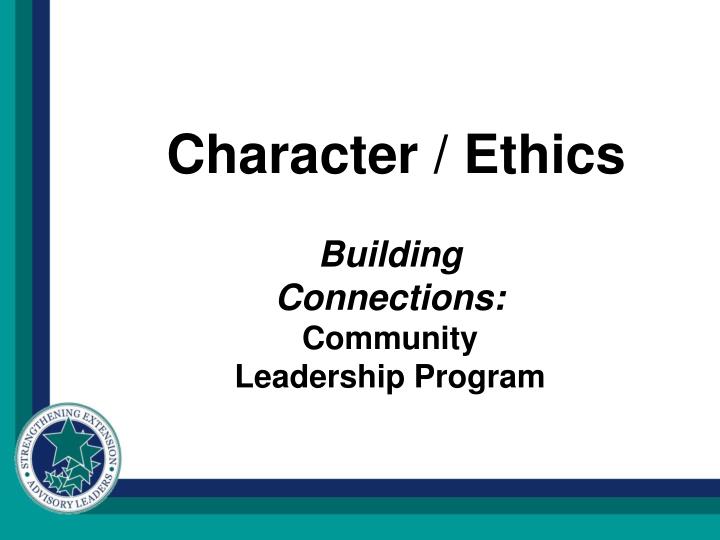 character ethics