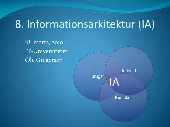 8 informationsarkitektur ia