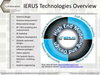 IERUS Technologies Overview