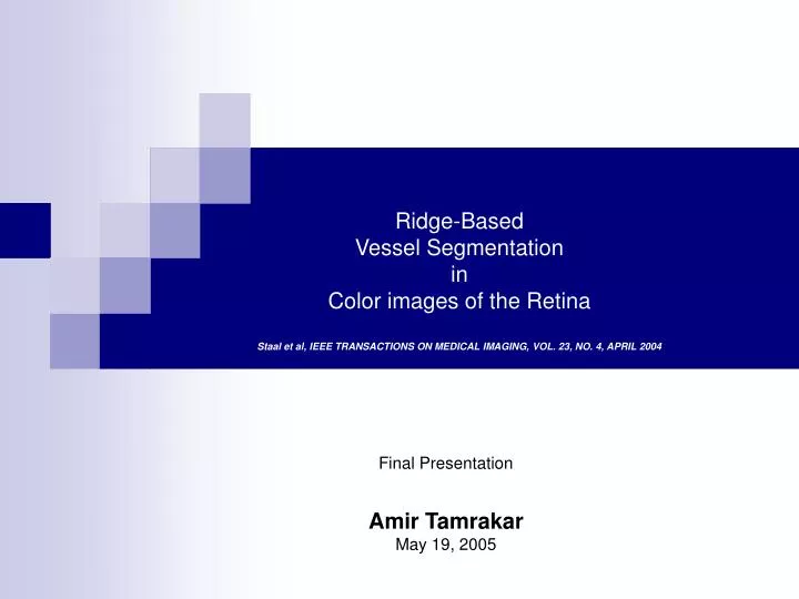 final presentation amir tamrakar may 19 2005
