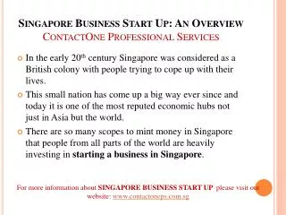 Singapore Taxation Services