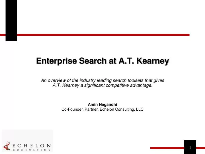 enterprise search at a t kearney