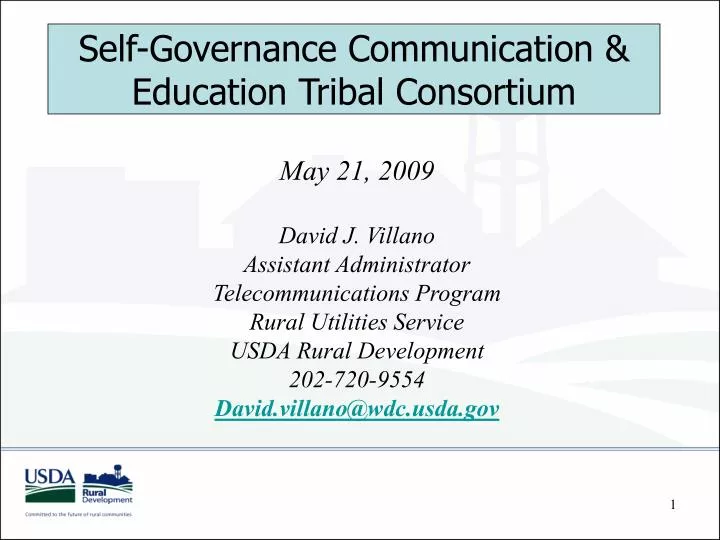 self governance communication education tribal consortium